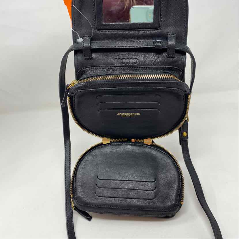 Pre-Owned MOMO Black Leather Handbag