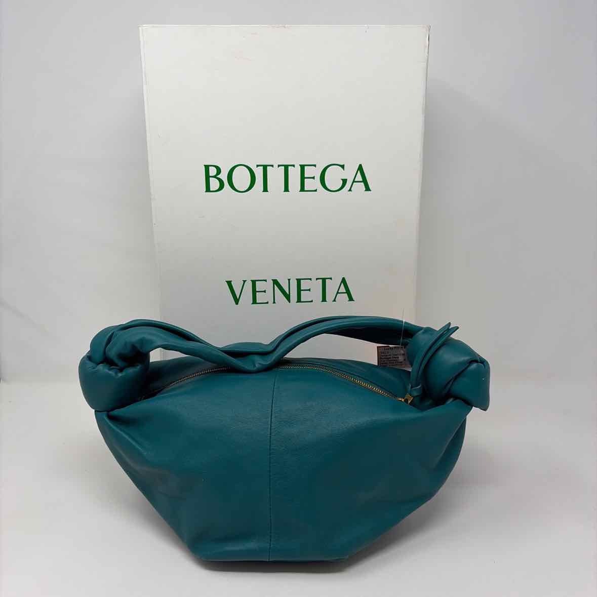 Pre-Owned Bottega Veneta Teal Leather Designer Handbag