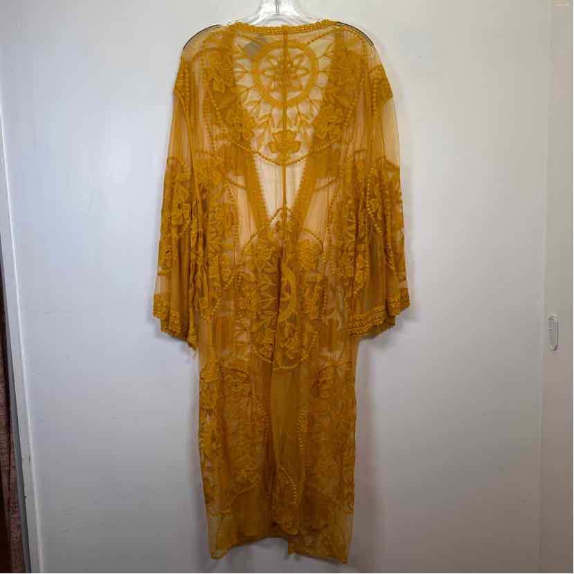 Pre-Owned Free People Mustard Lace Shawl