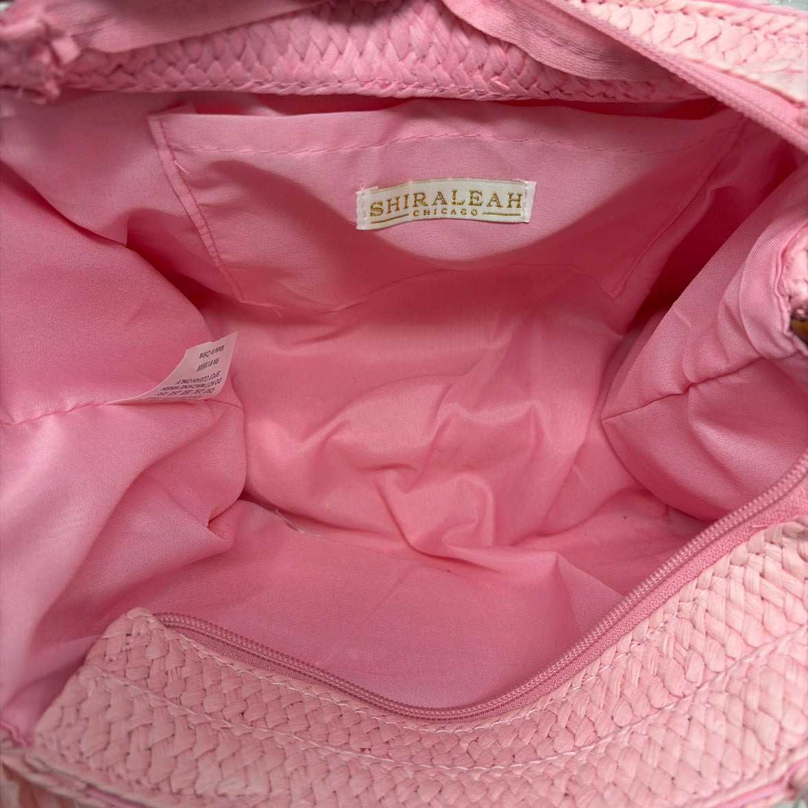 Pre-Owned Shiralea Pink Woven Handbag