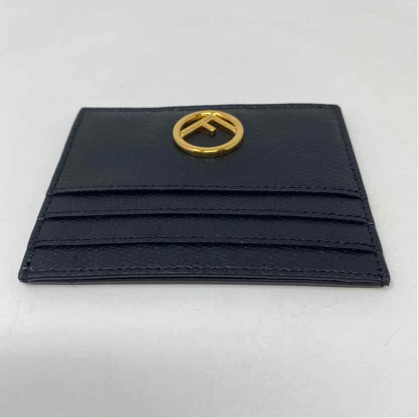 Pre-Owned Fendi Black Leather Designer Wallet