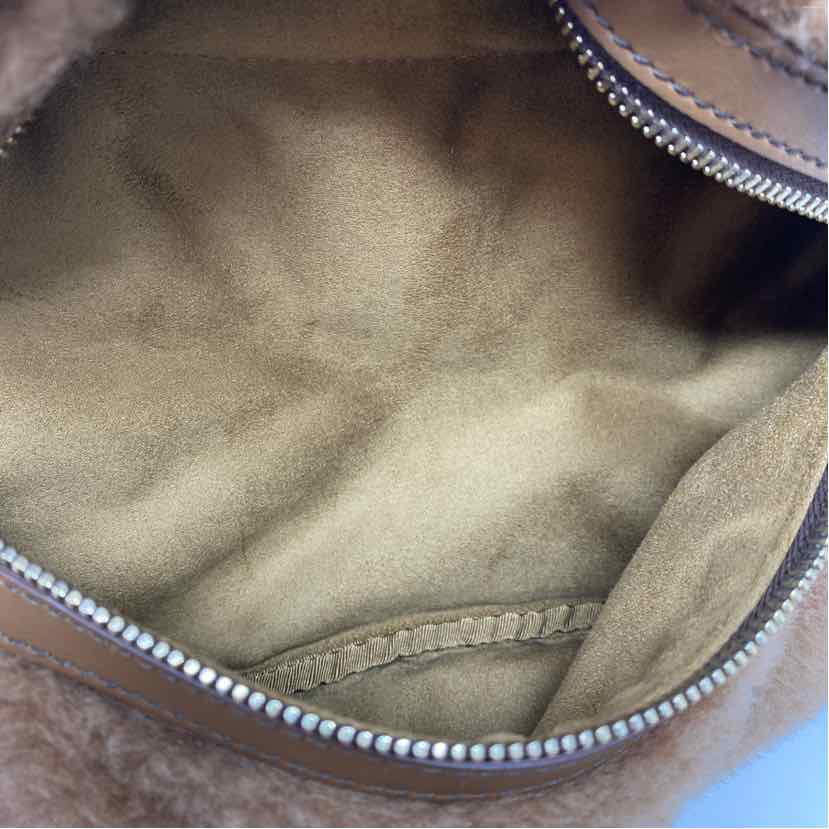 Pre-Owned Max Mara Tan Shearling Handbag