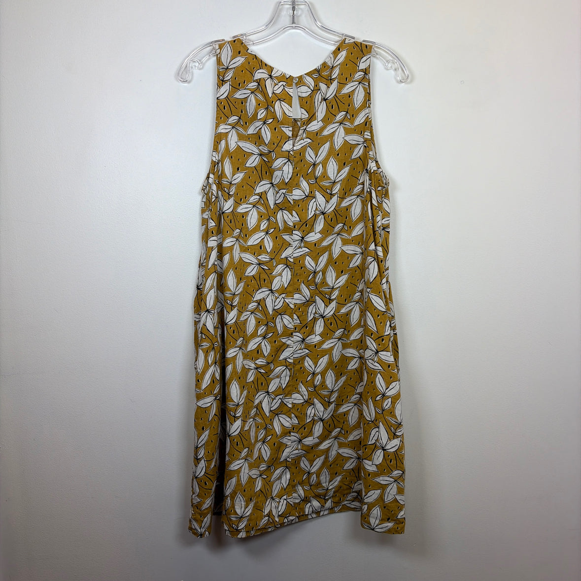 Pre-Owned Size L Rachel Zoe Yellow Print Casual Dress