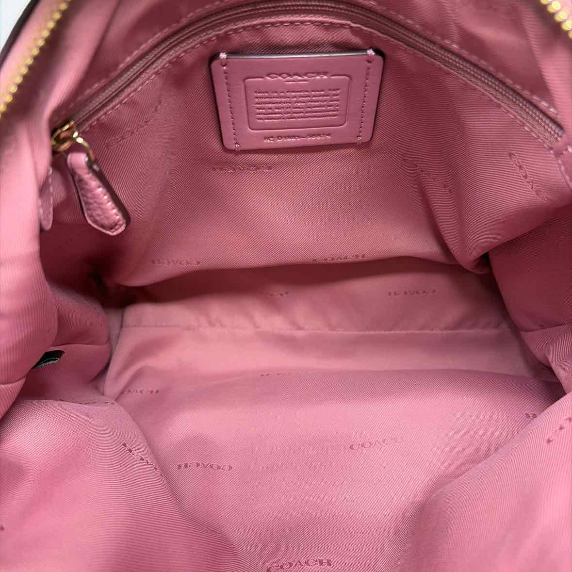 Pre-Owned Coach Pink Leather Handbag