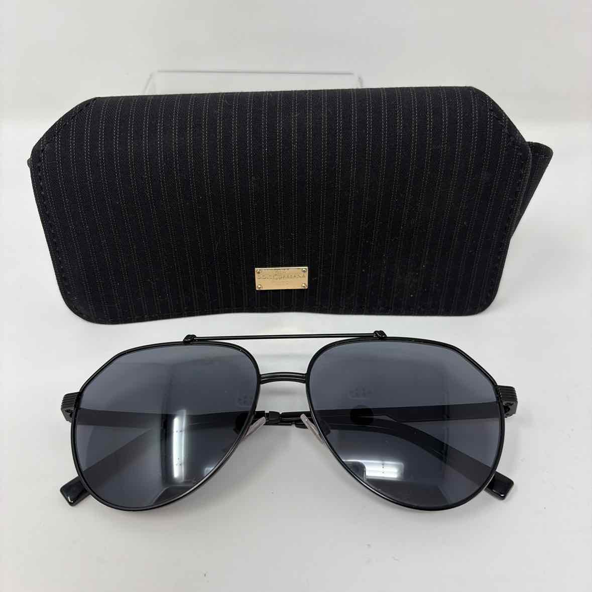 Pre-Owned Dolce & Gabbana Black Wire Designer Sunglasses