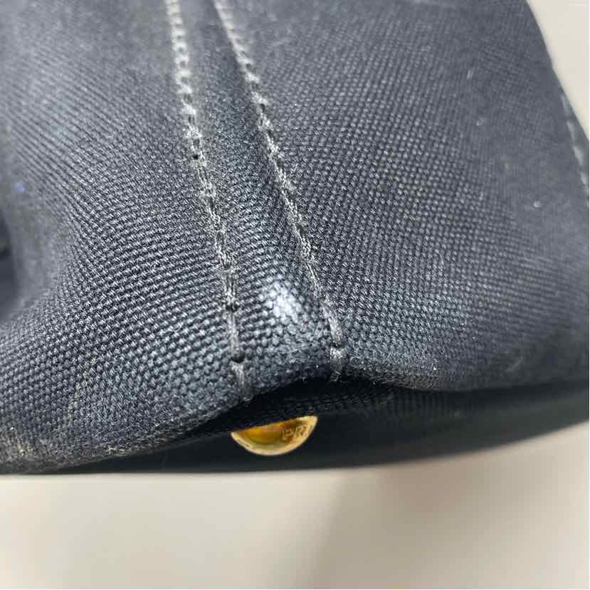 Pre-Owned Prada Black Canvas Designer Handbag