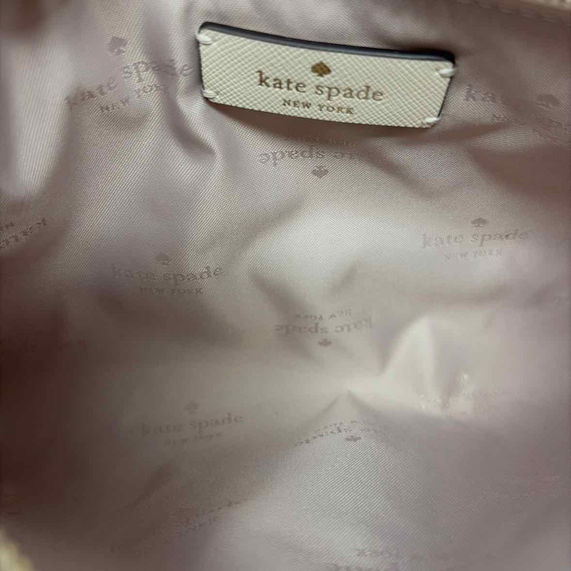 Pre-Owned Kate Spade White Multi Coated Canvas Handbag