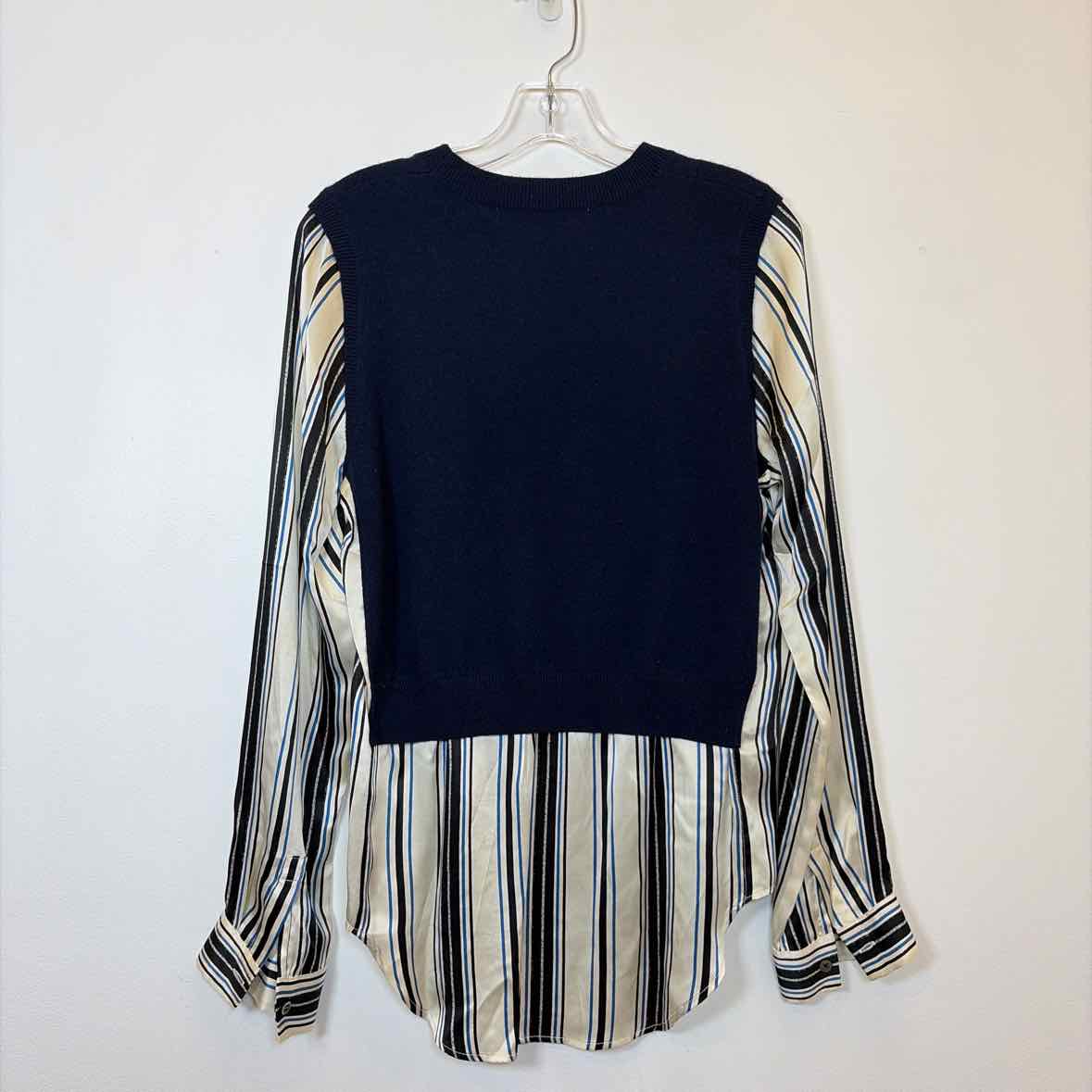 Pre-Owned Size M Veronica Beard Navy Multi Top