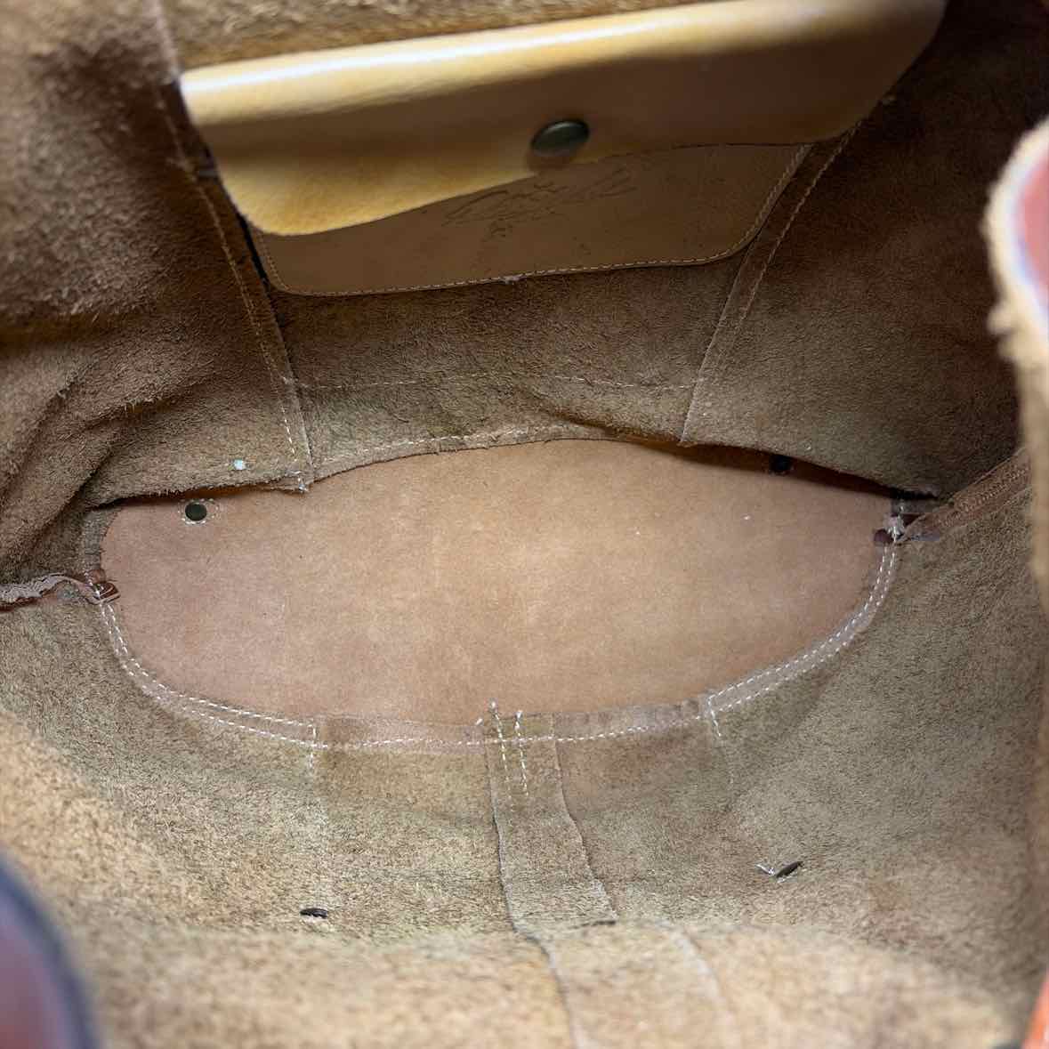 Pre-Owned Patricia Nash Cognac Leather Handbag