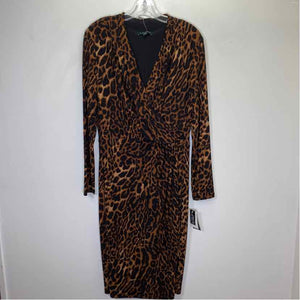 Pre-Owned Size L Ralph Lauren Leopard Casual Dress