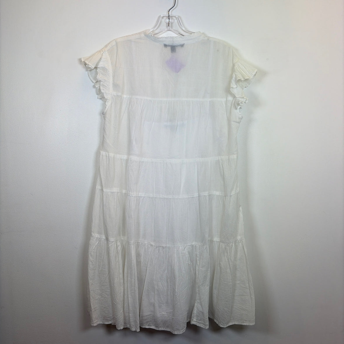 Pre-Owned Size L Boston Proper White Casual Dress