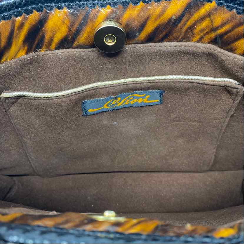 Pre-Owned C. Fiori Brown Multi Snake Handbag