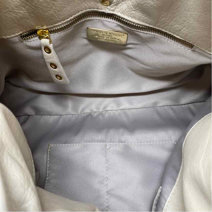 Pre-Owned Laura Di Maggio Cream Multi Leather Handbag