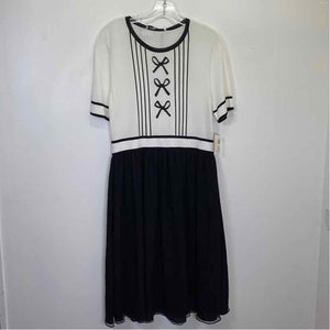Pre-Owned Size M Giorgio Grati Black & White Casual Dress