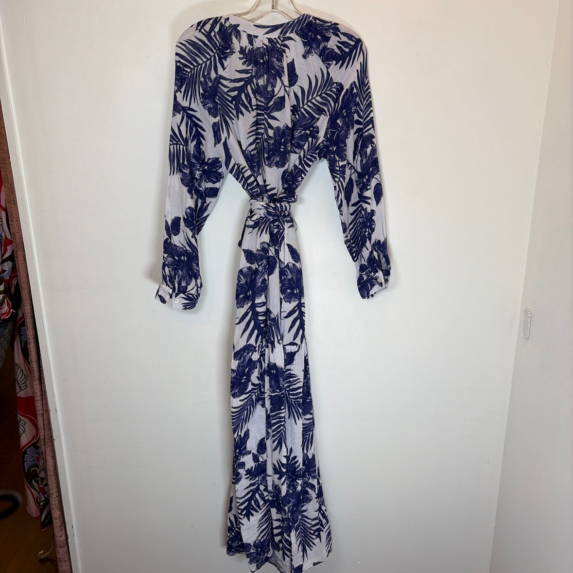 Pre-Owned Size L Felicite Purple Multi Casual Dress