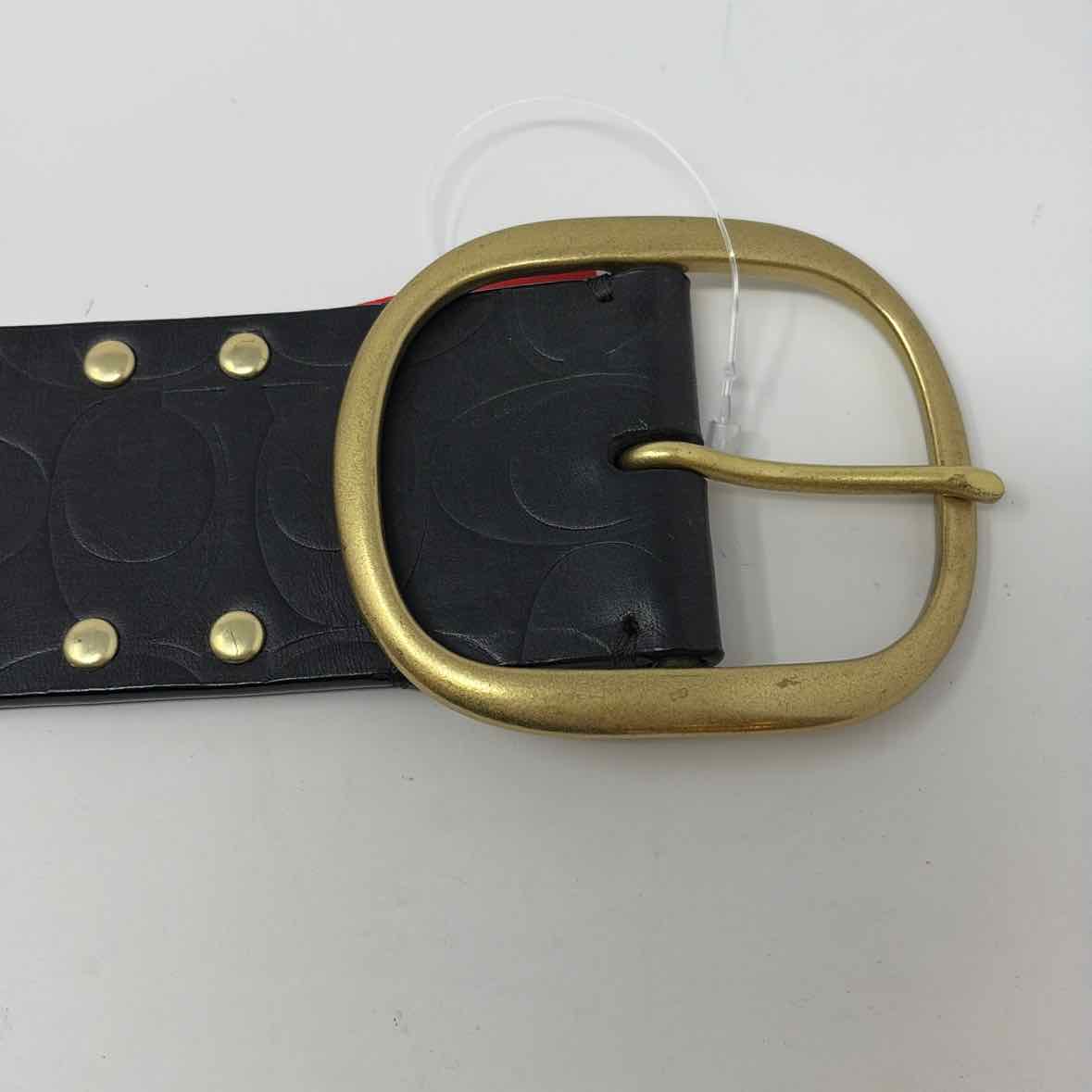 Pre-Owned Coach Black Leather Belt