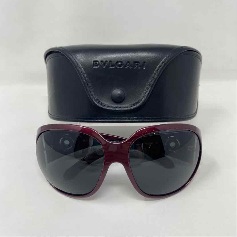 Pre-Owned Bvlgari Burgundy Plastic Designer Sunglasses