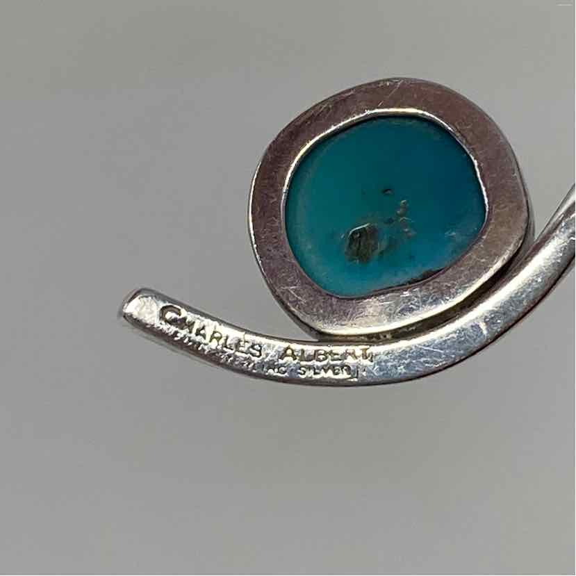 Pre-Owned Charles Albert Turquoise Sterling Bracelet