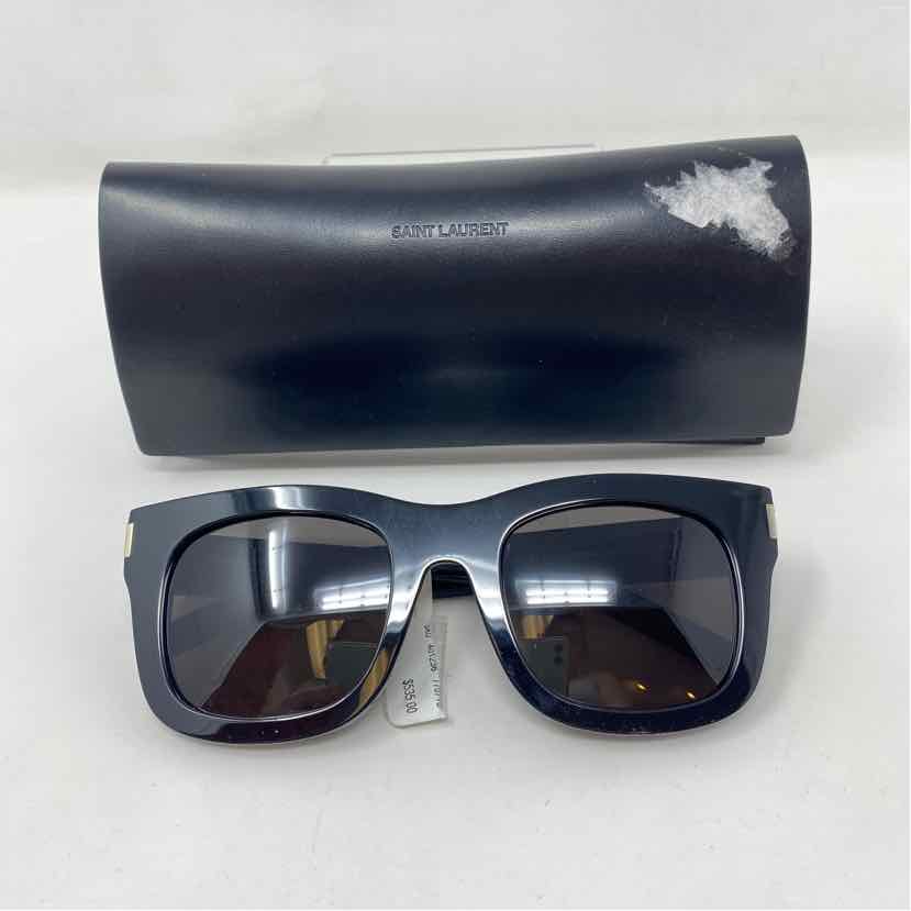 Pre-Owned Saint Laurent Black Plastic Designer Sunglasses