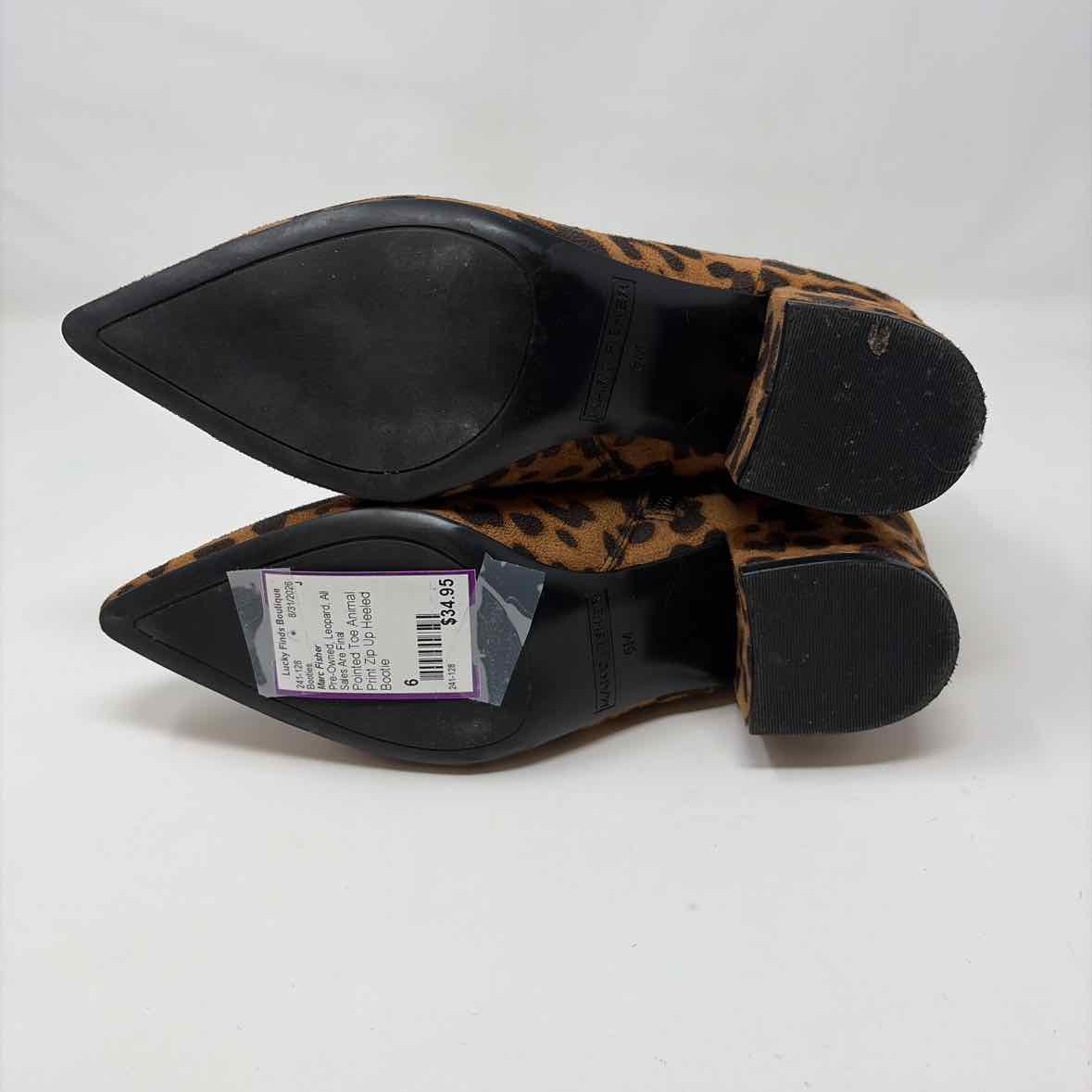 Pre-Owned Shoe Size 6 Marc Fisher Leopard Booties