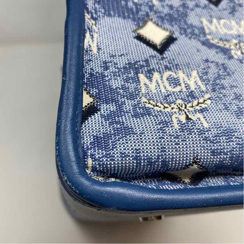 Pre-Owned MCM Denim Canvas Designer Handbag