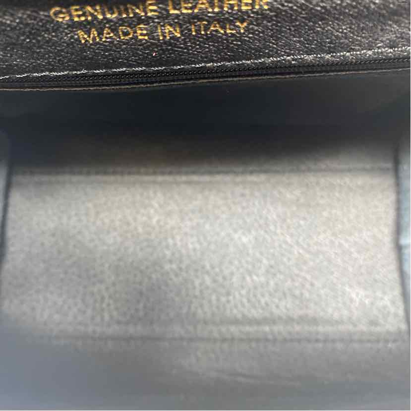 Pre-Owned Made in Italy Black Leather Handbag