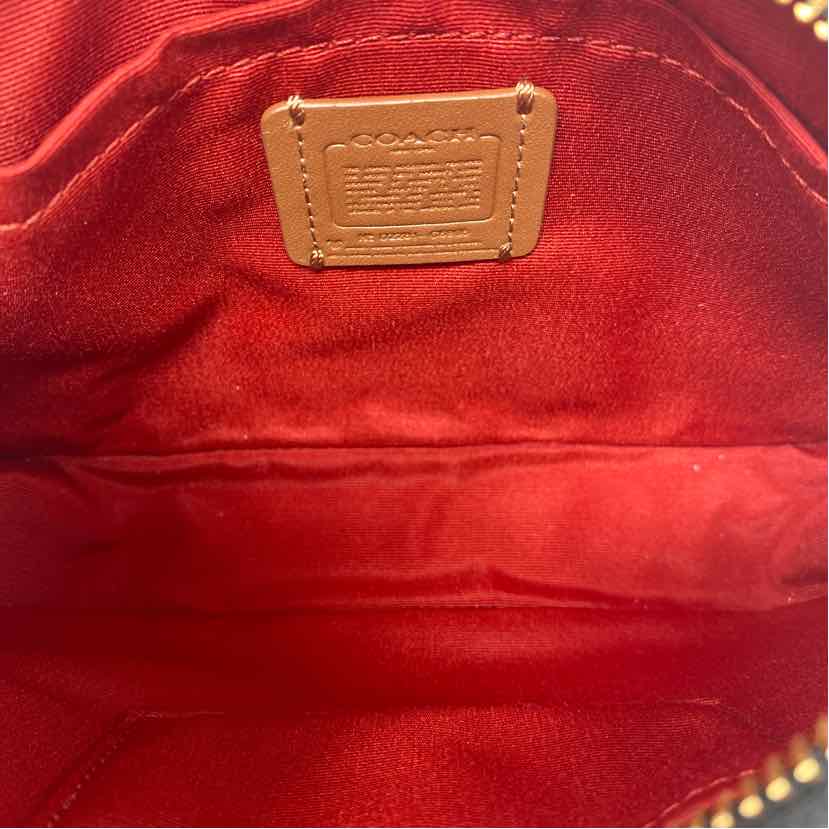 Pre-Owned Coach Black Multi Leather Handbag