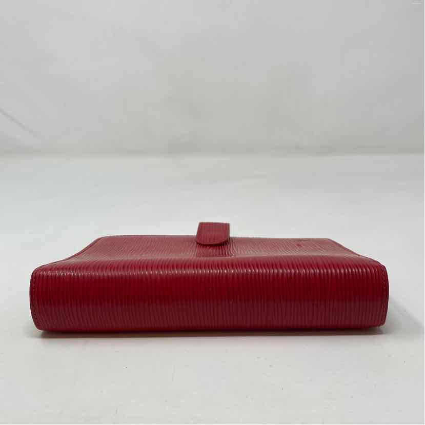 Pre-Owned Louis Vuitton Red Leather Designer Wallet
