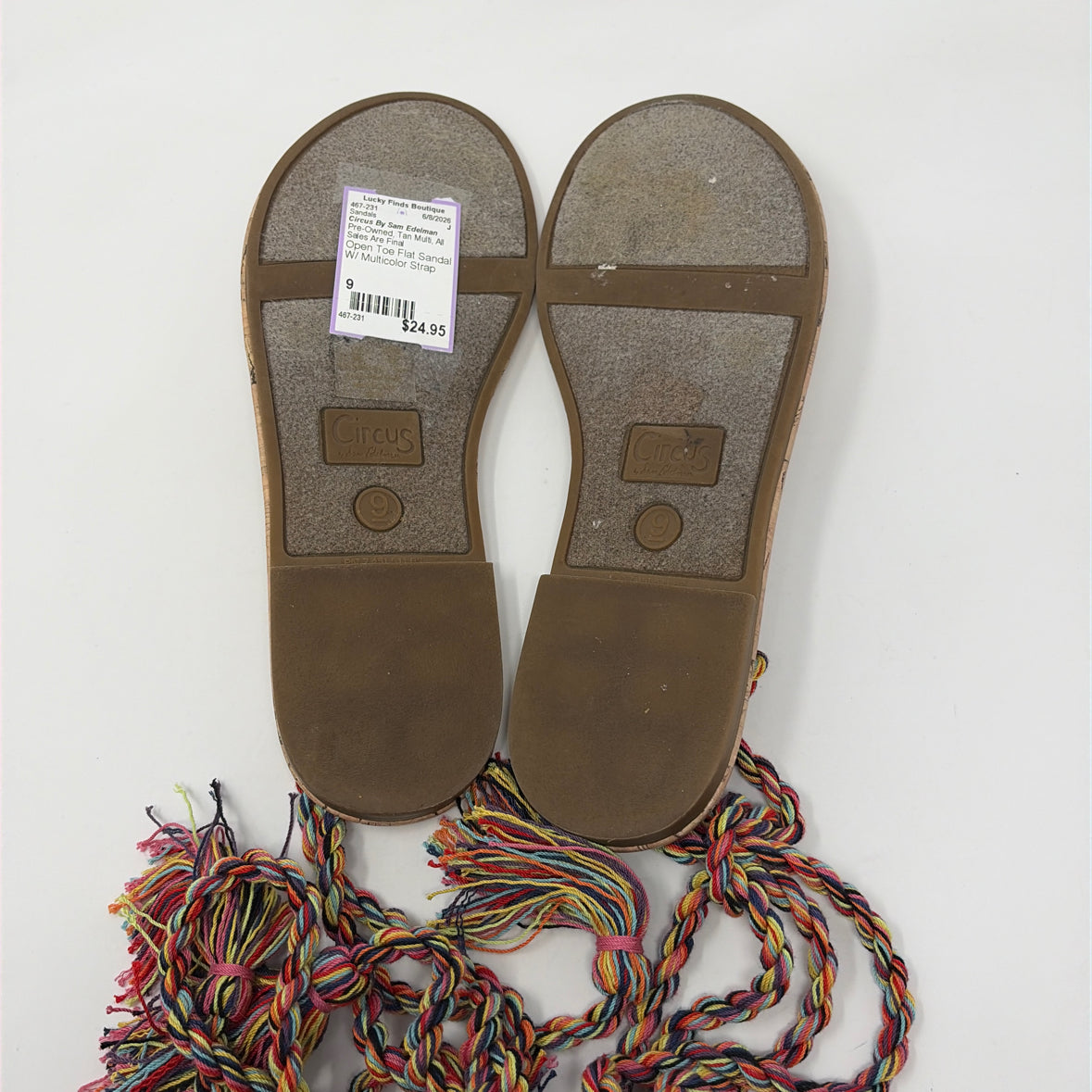 Pre-Owned Shoe Size 9 Circus By Sam Edelman Tan Multi Sandals