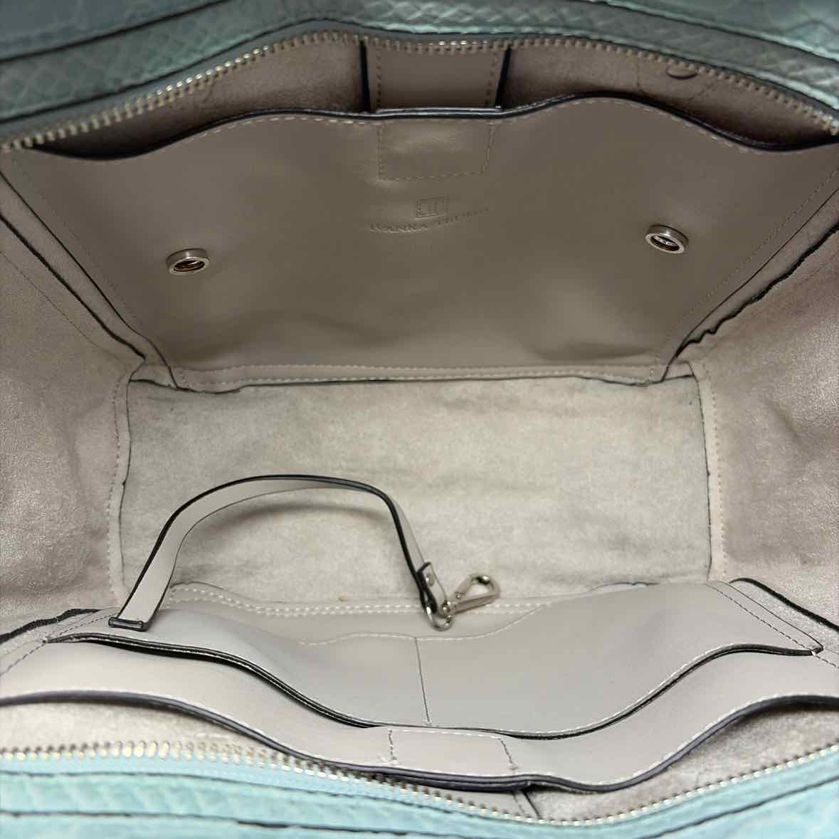 Pre-Owned Ivanka Trump Teal Leather Handbag