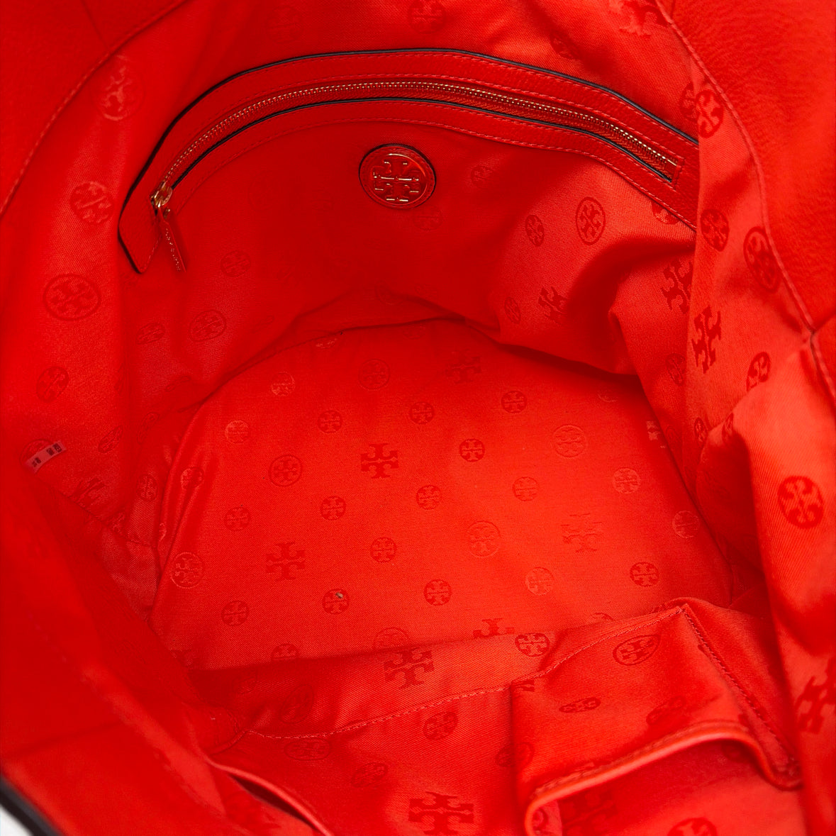 Pre-Owned Tory Burch Coral Leather Handbag