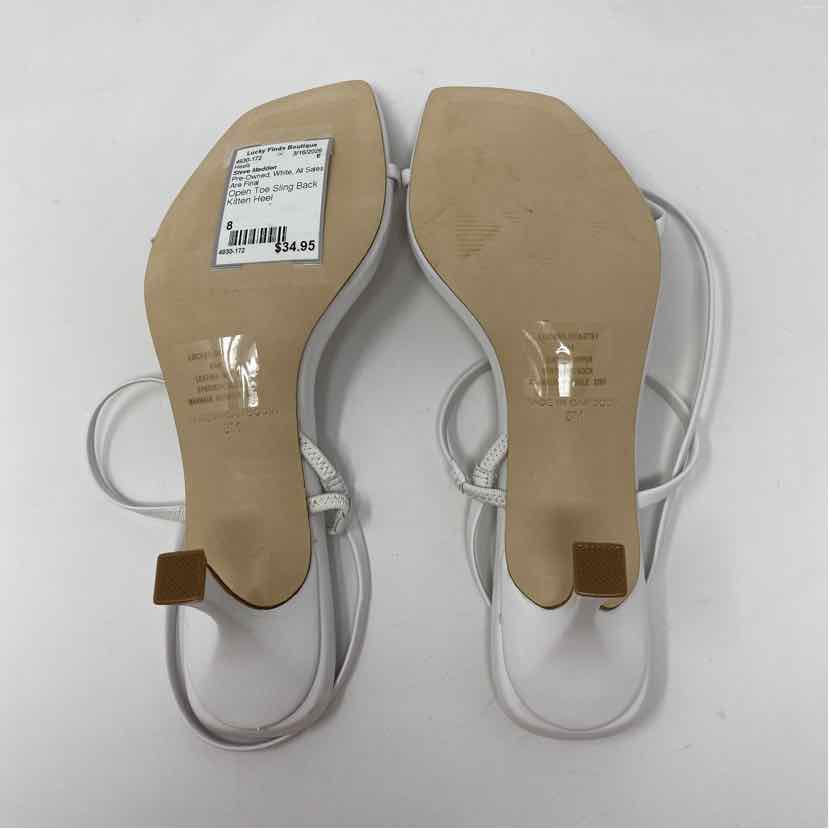 Pre-Owned Shoe Size 8 Steve Madden White Heels