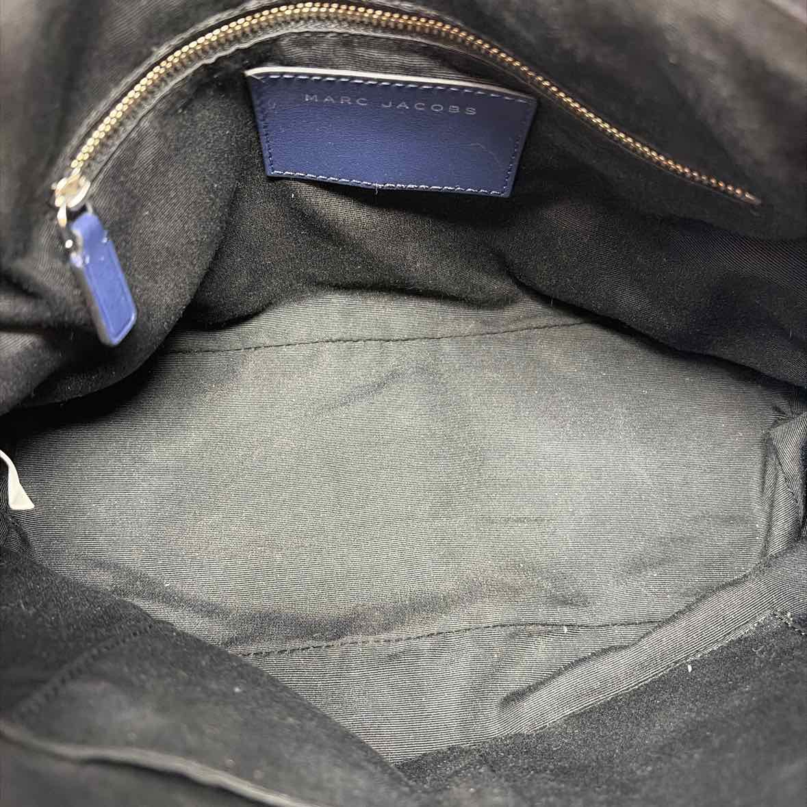 Pre-Owned Marc Jacobs Navy Leather Handbag