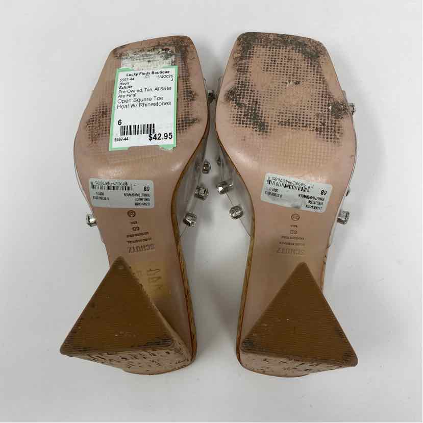 Pre-Owned Shoe Size 6 Schutz Tan Heels