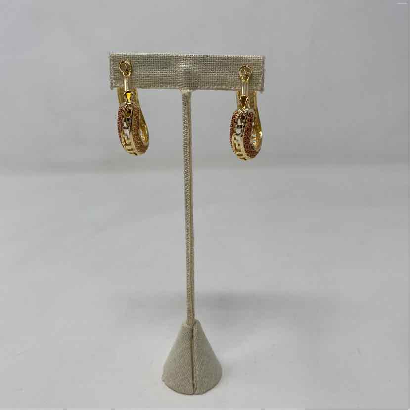 Tri Metal Metal Earrings