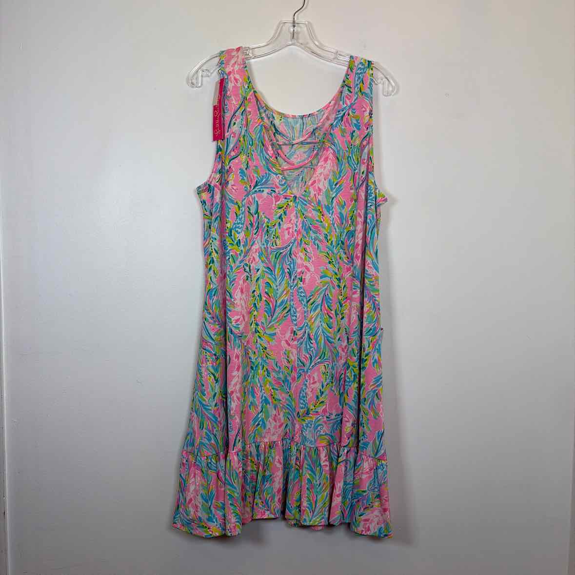 Pre-Owned Size XL Lilly Pulitzer Pink Multi Casual Dress