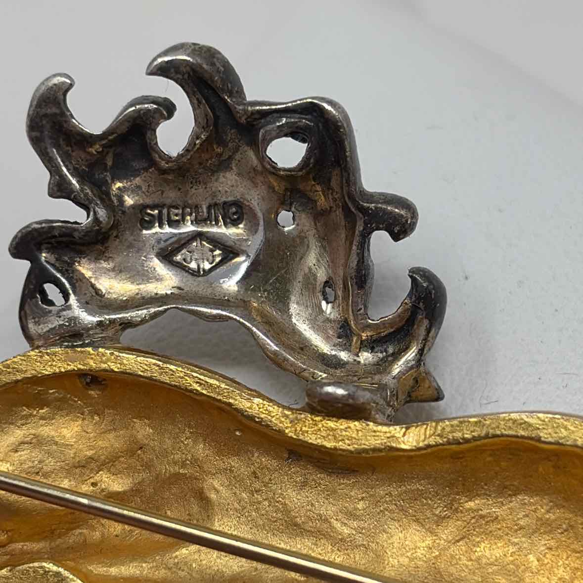 Pre-Owned Judith Jack Gold Sterling Brooch