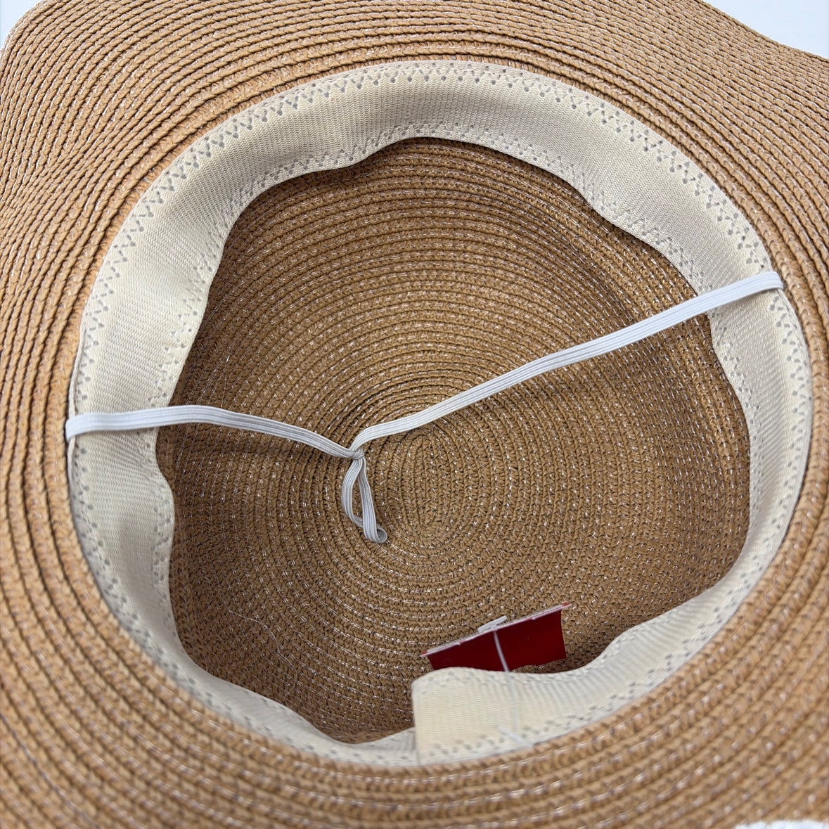 Pre-Owned Boutique Tan Woven Hat