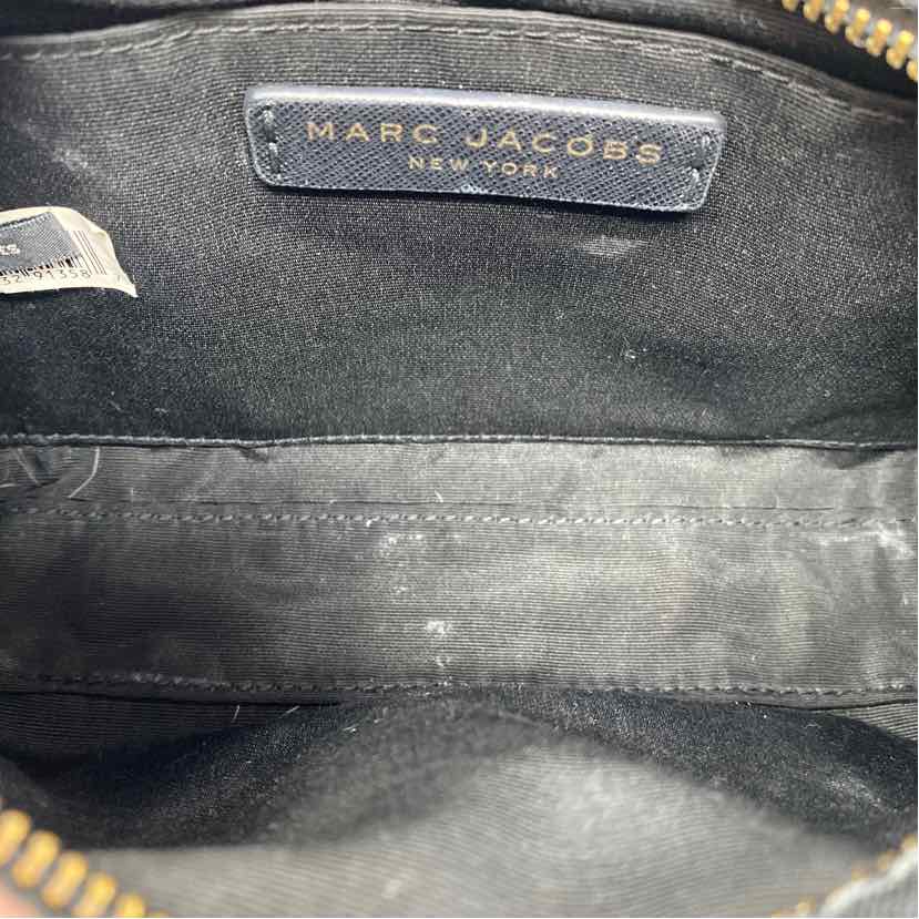 Pre-Owned Marc Jacobs Black Coated Canvas Handbag