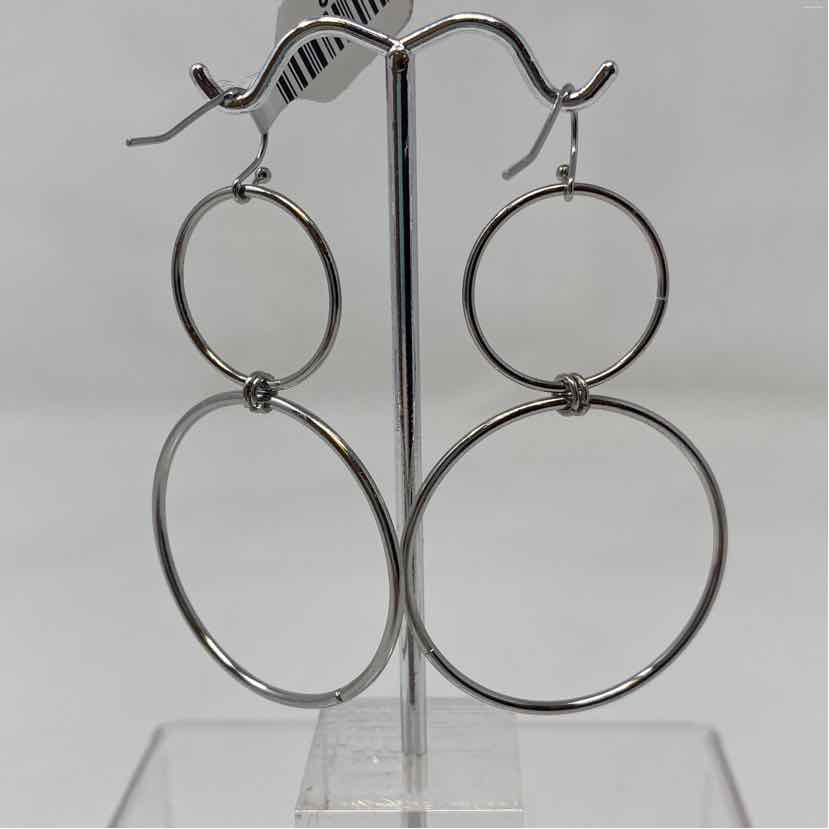 Silver Metal Earrings