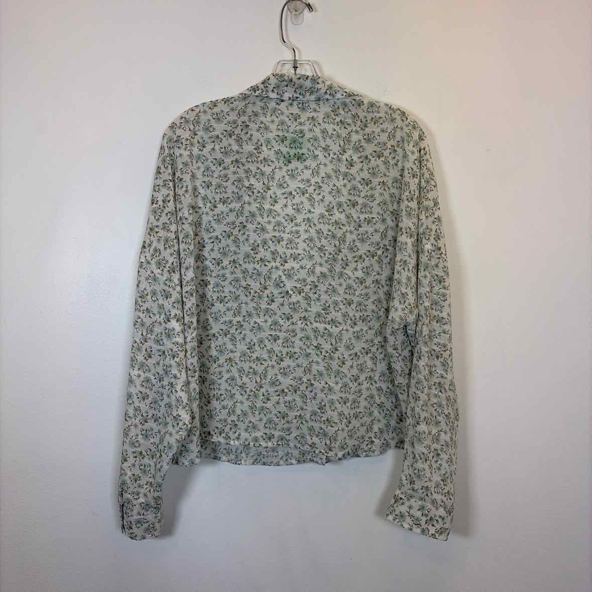 Pre-Owned Size M And Now This Green Floral Top