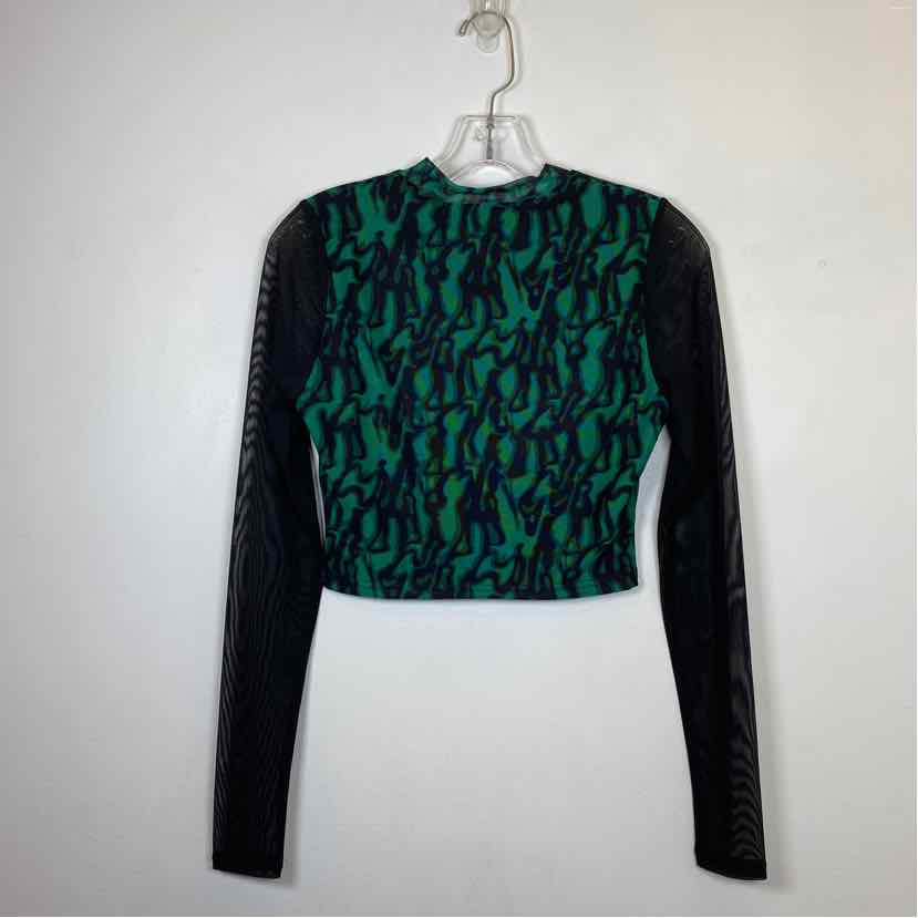 Pre-Owned Size S Jordyn Jagger Green Multi Top