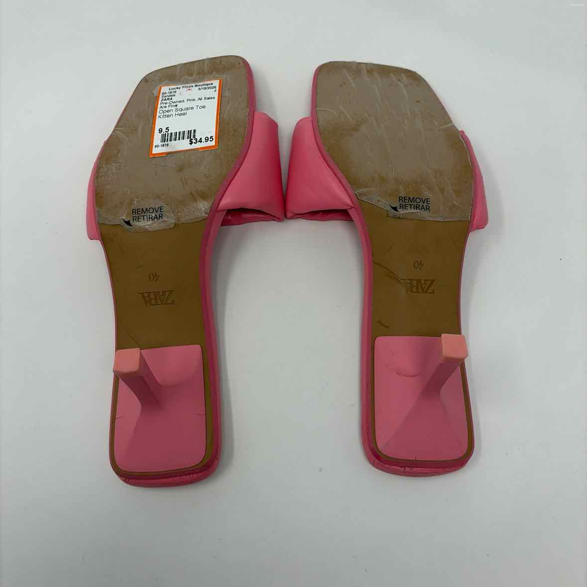 Pre-Owned Shoe Size 9.5 ZARA Pink Sandals