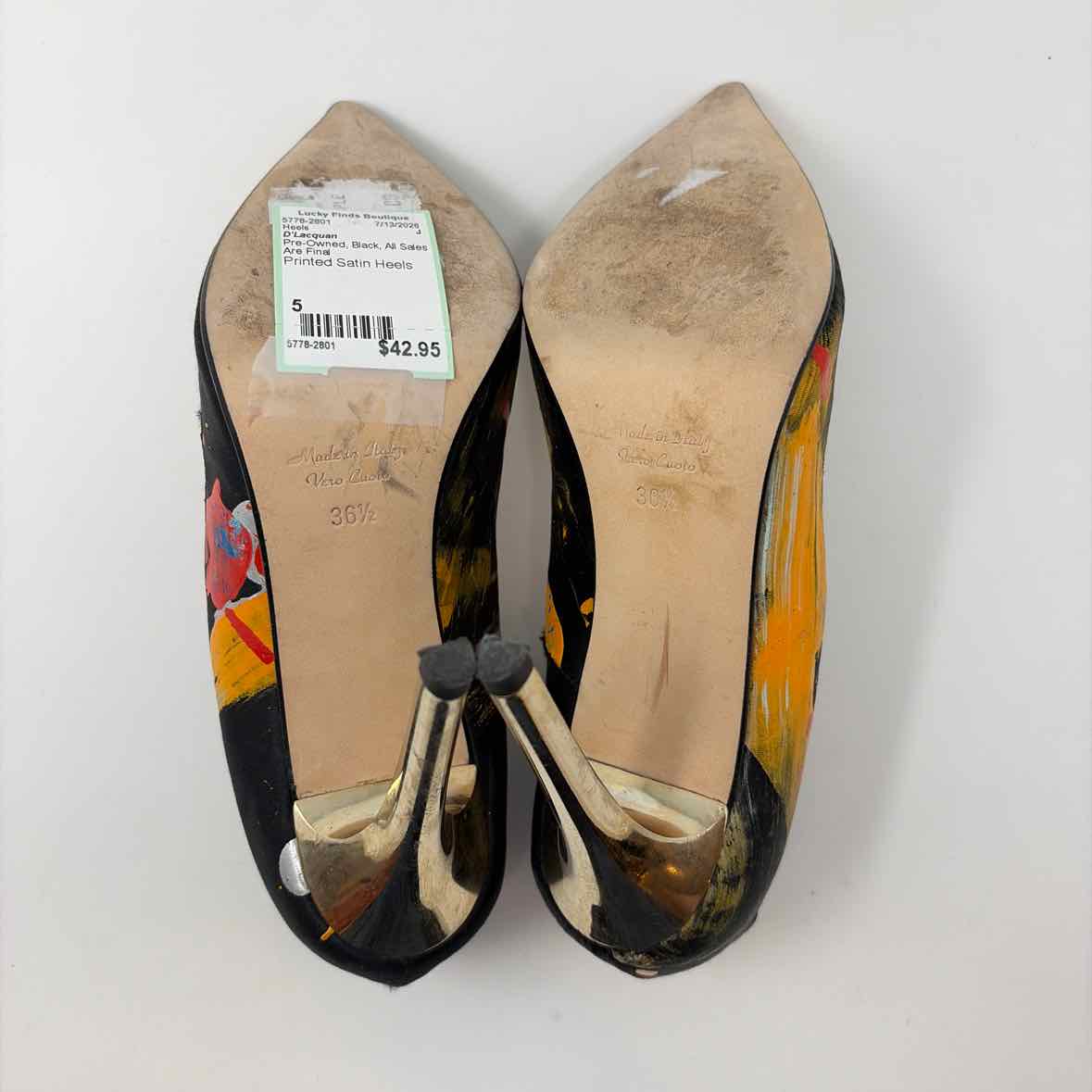 Pre-Owned Shoe Size 5 D'Lacquan Black Heels