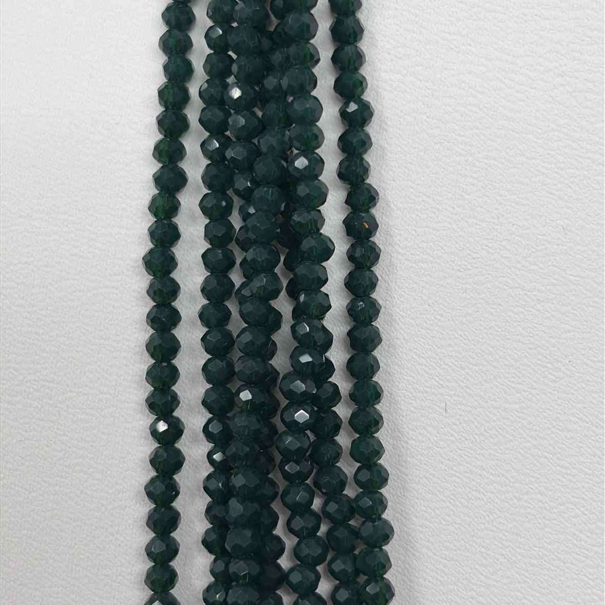 Pre-Owned Boutique Green Beaded Necklace