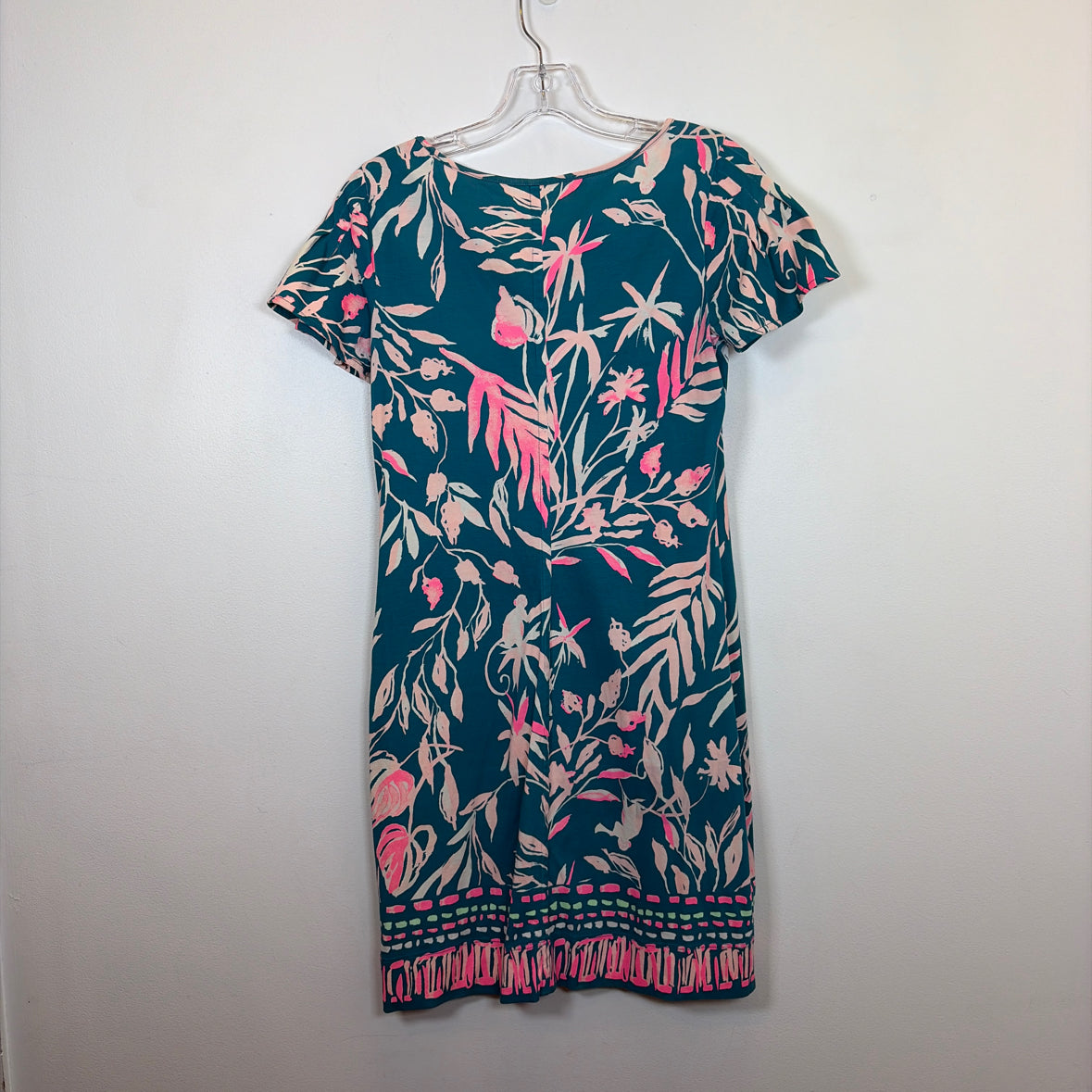 Pre-Owned Size XS Lilly Pulitzer Teal Multi Casual Dress