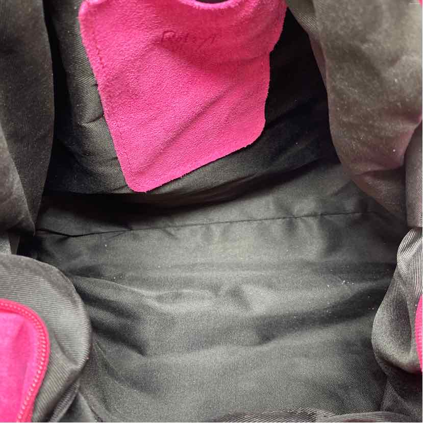 Pre-Owned Bolsa Nova Magenta Suede Handbag