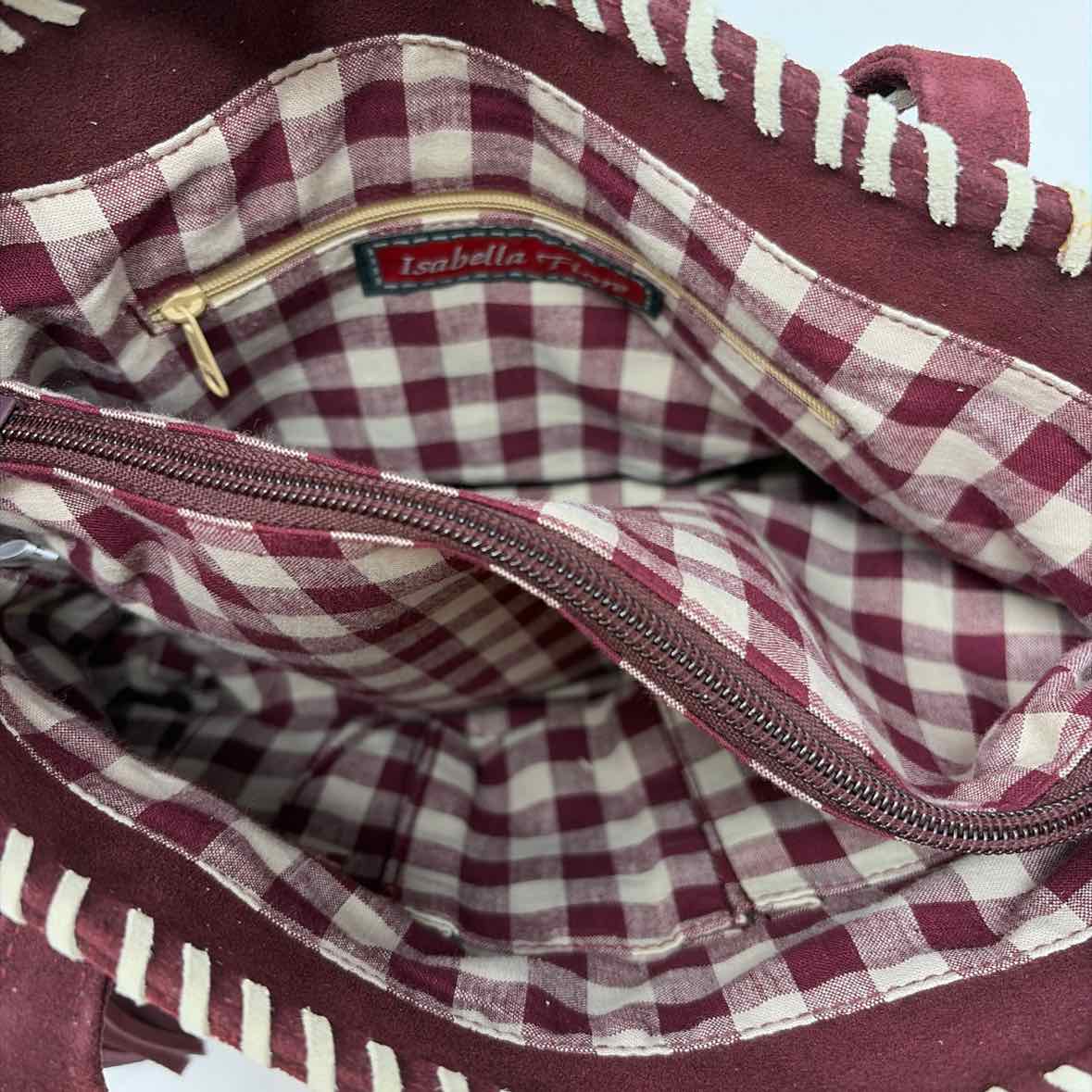 Pre-Owned Isabella Fiore Red Leather Handbag