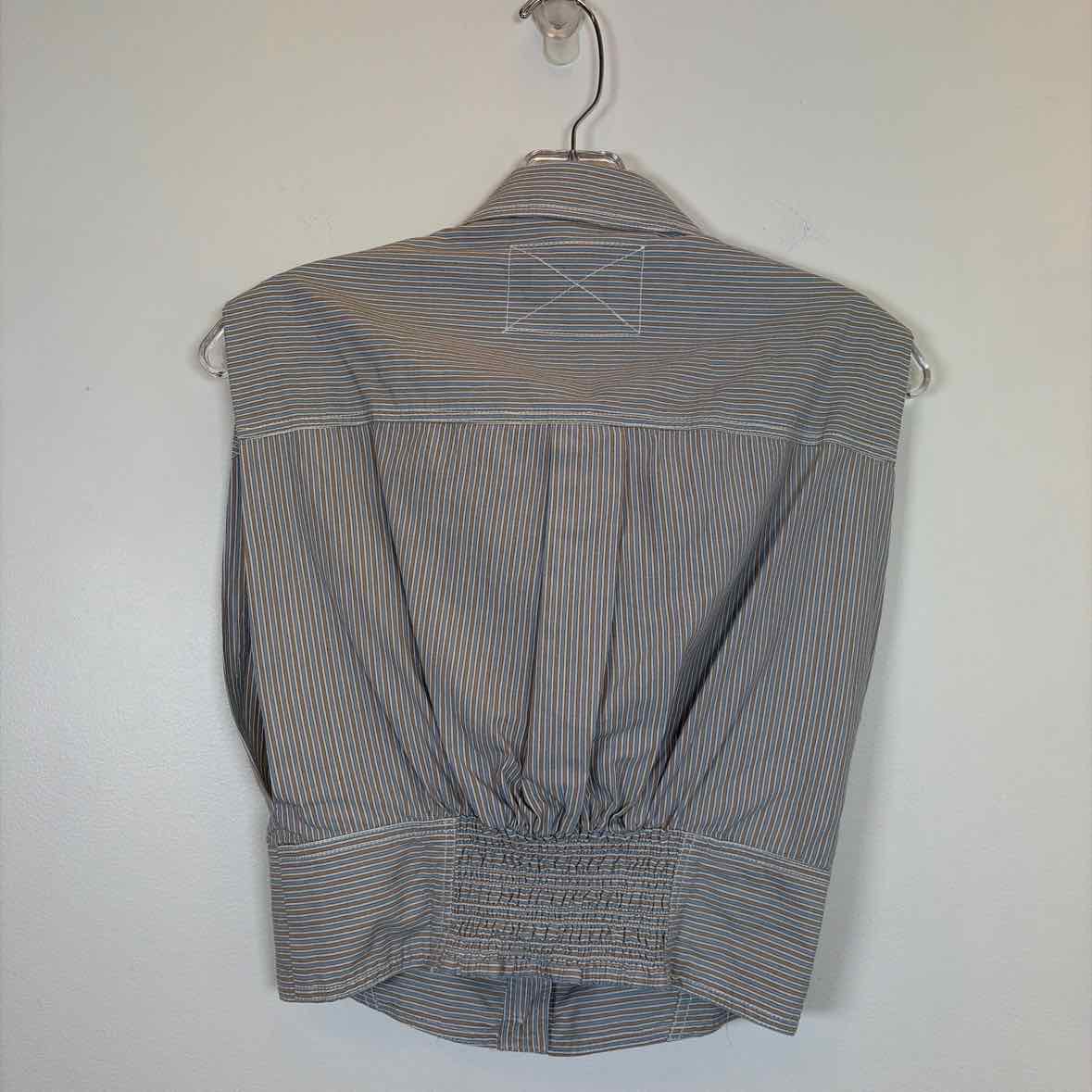 Pre-Owned Size XS Free People blue stripe Top