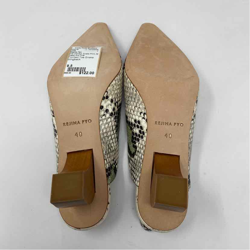 Pre-Owned Shoe Size 9.5 Regina Pyo Snake Print Heels